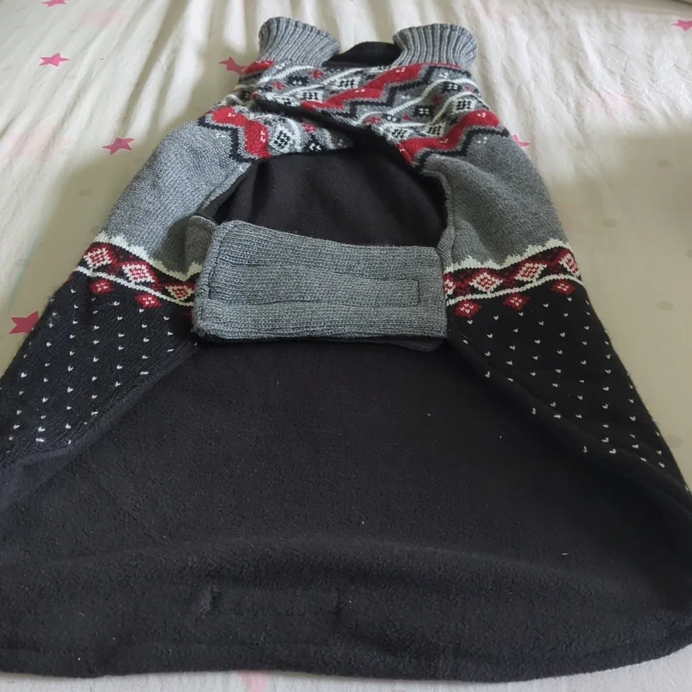 Eddie Bauer Gray and Black Moose Knit Sweater - Picture 4 of 6
